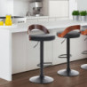 Sgabello Ruben Dark Wood 55 X 45 H44 Cm