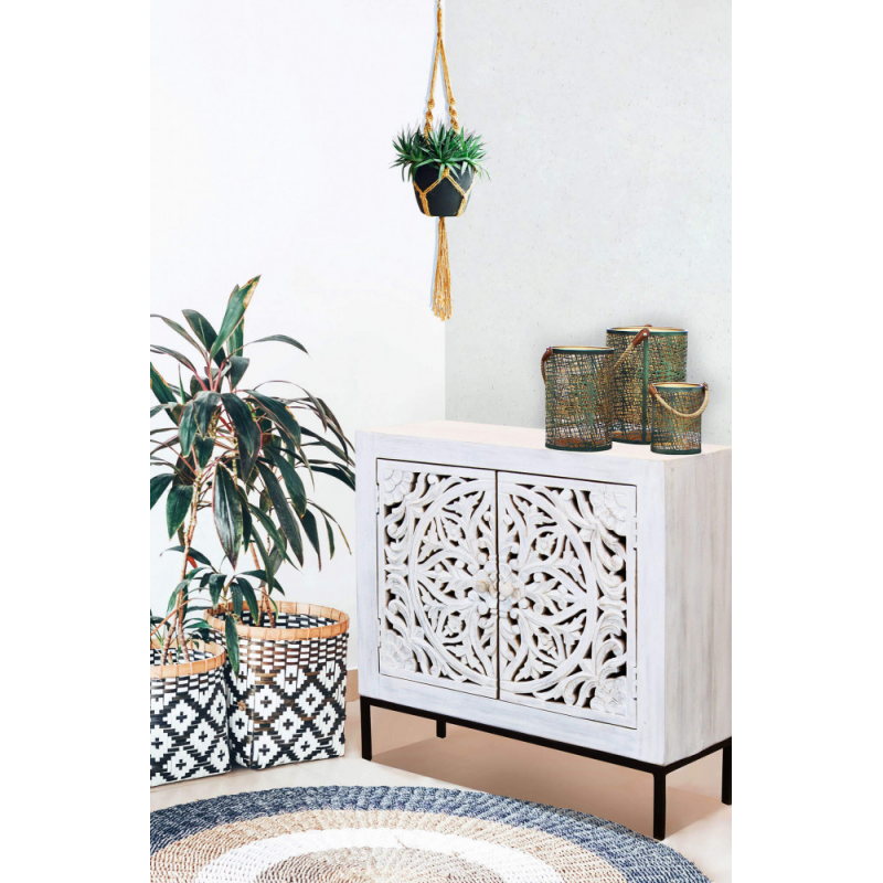 Mobile Cornell legno mango marrone 90x40x80h