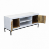 Porta TV Clifford legno acacia 2 ante 2 cassetti 160x45x60
