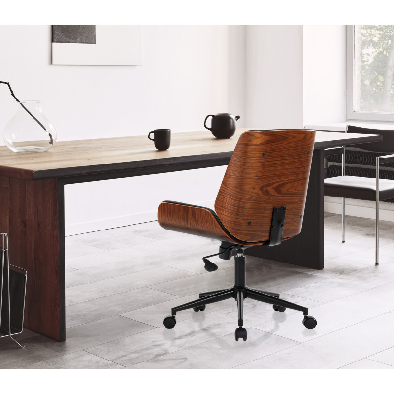 Poltrona Da Ufficio Odda Dark Wood 62 X 58,5 H35 Cm