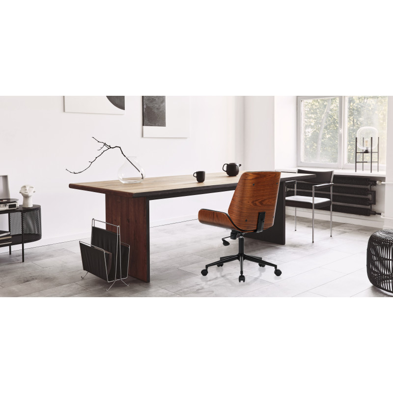 Poltrona Da Ufficio Odda Dark Wood 62 X 58,5 H35 Cm