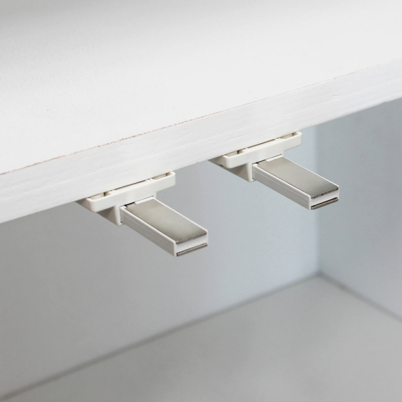 Mobile Archie legno acacia 2 ante 1 cassetto 110x45x80