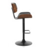 Sgabello Uppsala Black 47X36X54 Cm