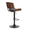 Sgabello Uppsala Black 47X36X54 Cm