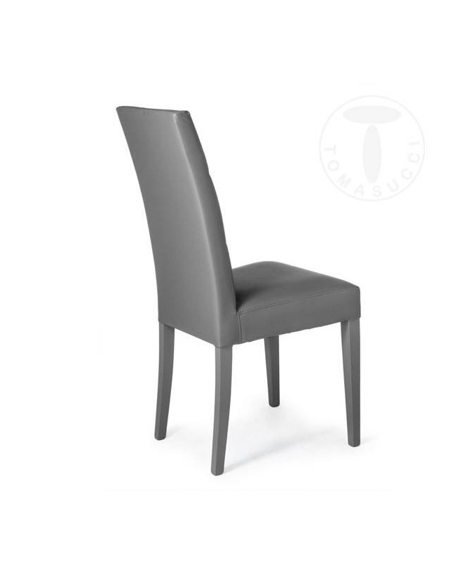 Sedia in pelle sintetica Dada - set da 2 grigio