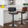 Sgabello Uppsala Black 47X36X54 Cm