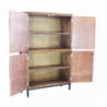 Mobile Braxton 4 ante legno e metallo 100x40x160 cm