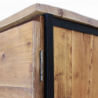 Mobile Braxton 4 ante legno e metallo 100x40x160 cm