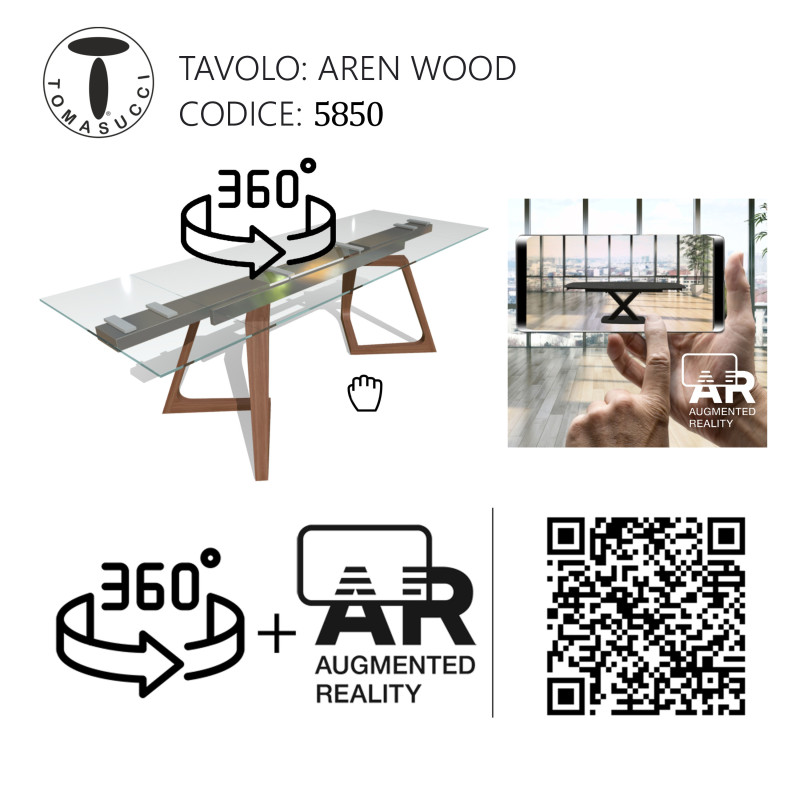 Tavolo Allungabile Stark 187 X 97 H17,5 Cm