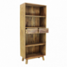 Libreria Alyce legno pino riciclato marrone 80x40x190h