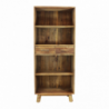 Libreria Alyce legno pino riciclato marrone 80x40x190h