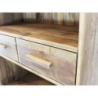 Libreria Alyce legno pino riciclato marrone 80x40x190h