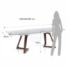 Tavolo Allungabile Stark 187 X 97 H17,5 Cm