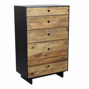 Cassettiera Amabel legno mango marrone 60x35x130h