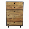 Cassettiera Amabel legno mango marrone 60x35x130h