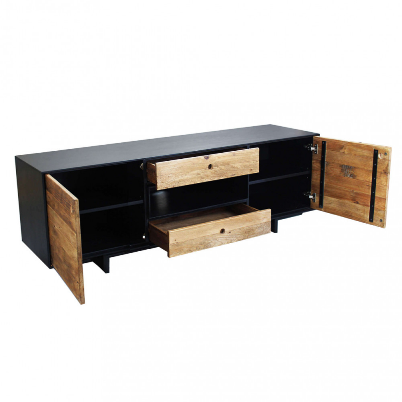 Porta TV Edgar legno mango marrone 160x40x55h