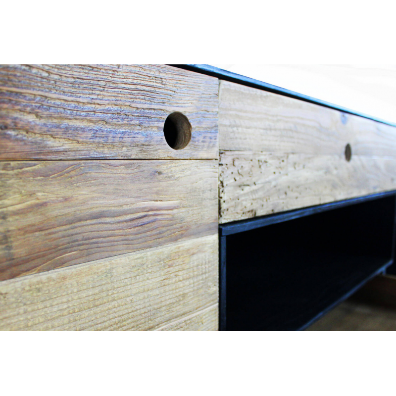 Porta TV Edgar legno mango marrone 160x40x55h