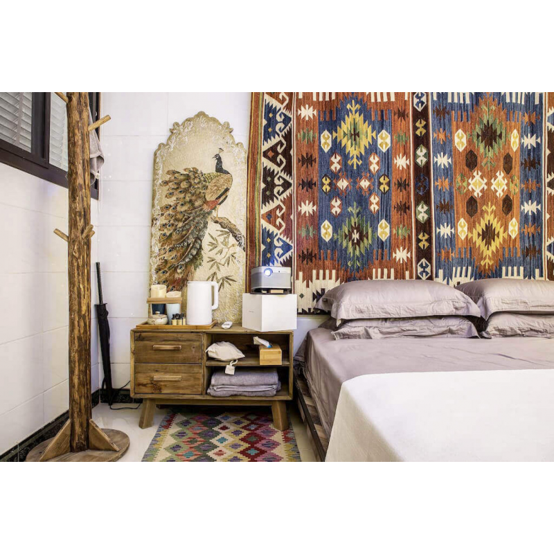 Appendiabiti Elroy bianco marrone moderno per ingresso casa