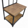 Appendiabiti con panca Booker bianco marrone moderno ingresso casa