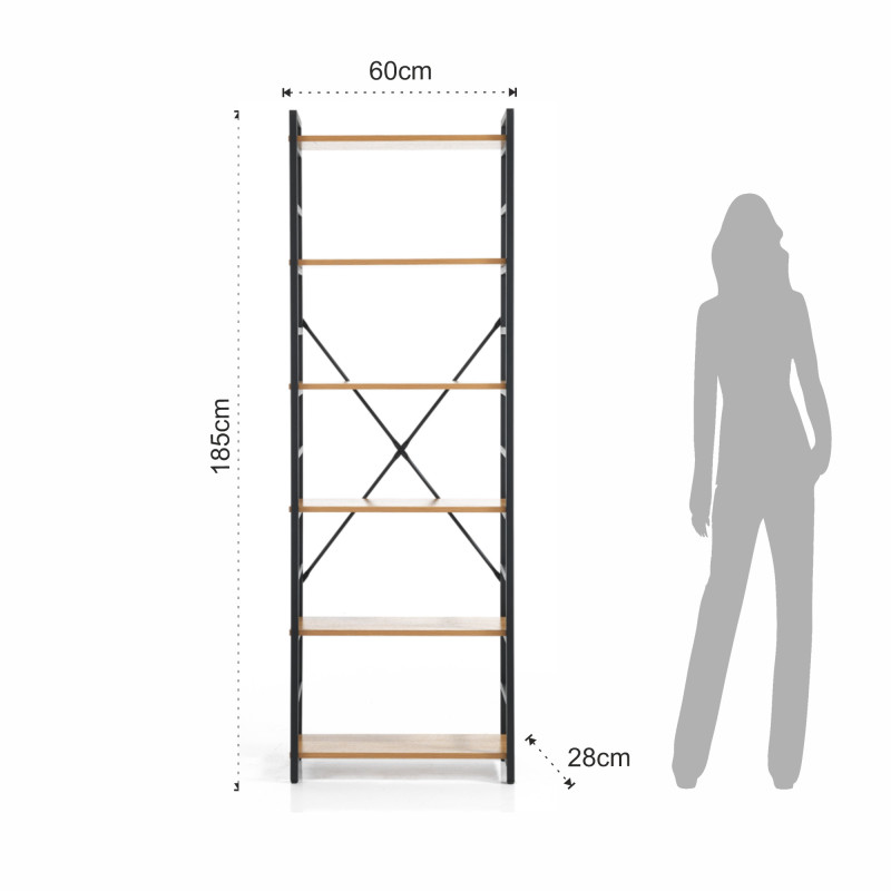 Libreria Cukin 6 Evo 189 X 32,5 H9,5 Cm