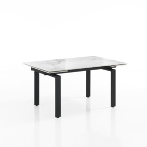 Zoom Tavolo Allungabile Devin White Marble 153X100X16 Cm