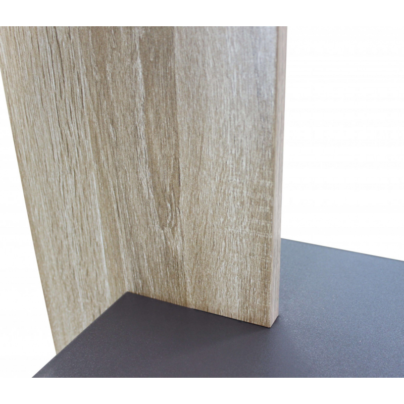 Libreria Alisha grigia naturale moderna per soggiorno studio casa