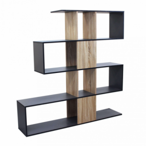 Zoom LIBRERIA ADRIANNE GRIGIA E NATURALE