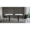 Tavolo Allungabile Devin White Marble 153X100X16 Cm