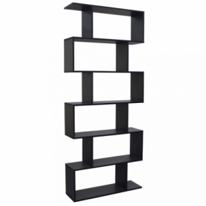 Libreria Alana grigia naturale moderna per soggiorno studio casa