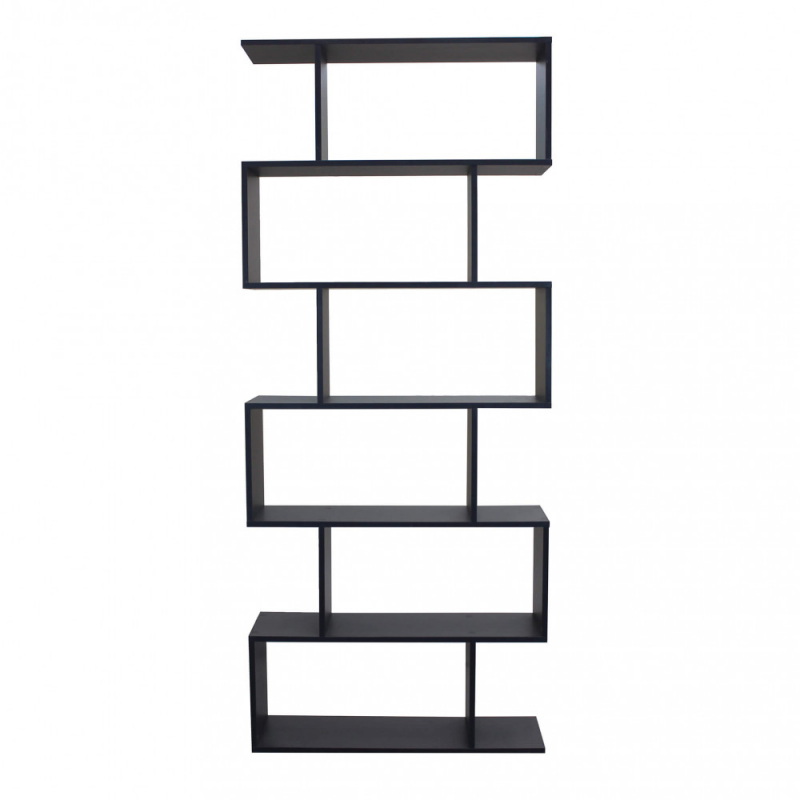 Libreria Alana grigia naturale moderna per soggiorno studio casa