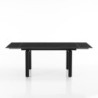 Tavolo Allungabile Devin Black Marble 153X100X16 Cm
