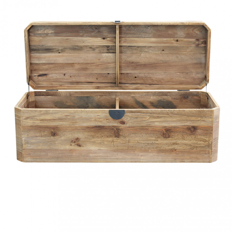 Baule Ingram Cosma pino riciclato marrone L130×P48×H45 cm — levanteshop.it
