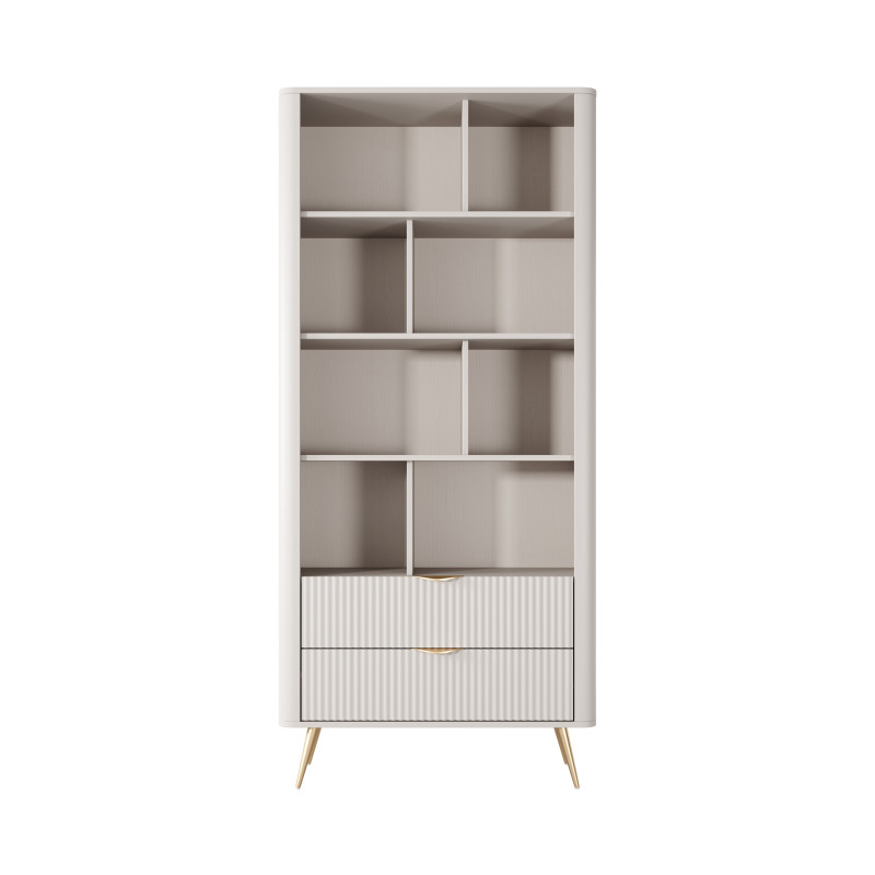 Libreria Gretha Beige 9 X 185 X 47 Cm