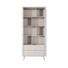 Libreria Gretha Beige 9 X 185 X 47 Cm