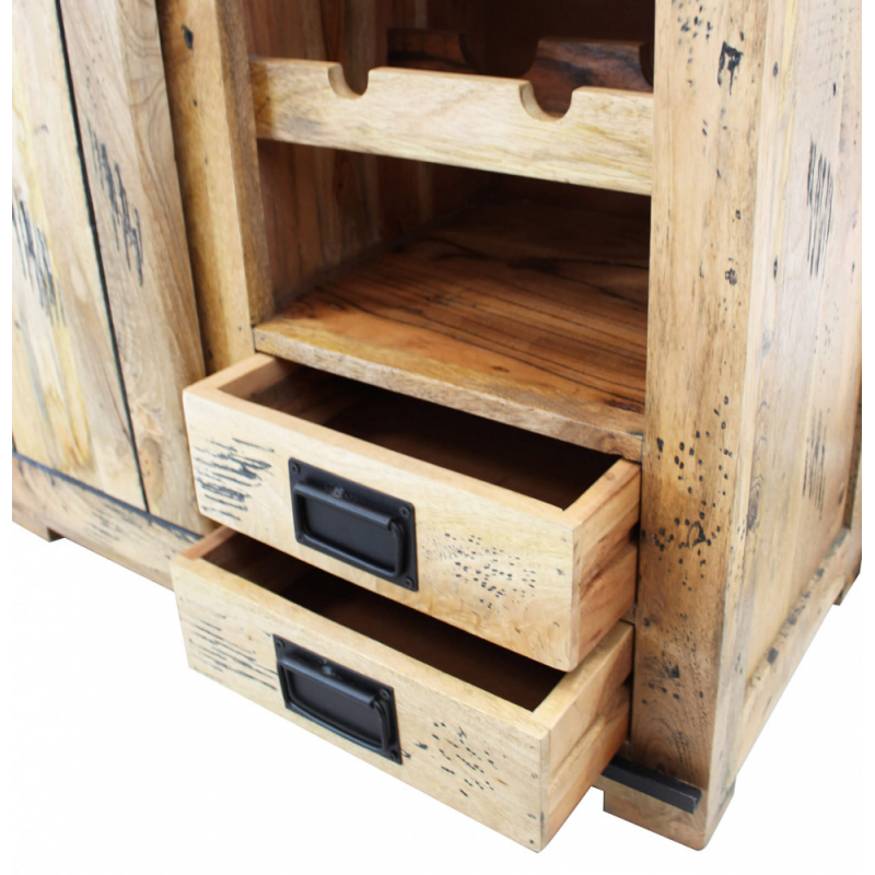 Cantinetta Wine in Legno Mango Marrone 90x45x100h