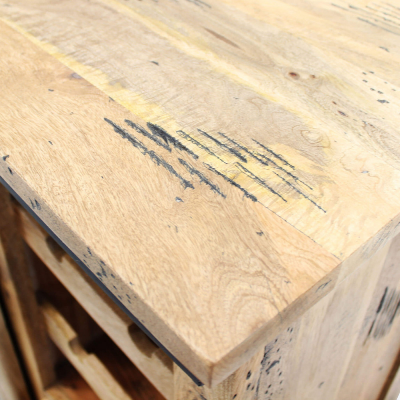 Cantinetta Wine in Legno Mango Marrone 90x45x100h