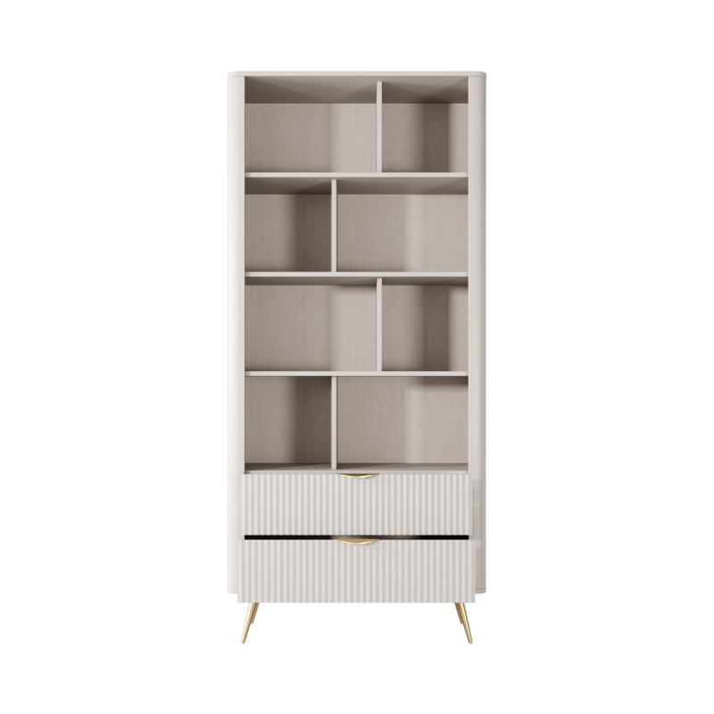 Libreria Gretha Beige 9 X 185 X 47 Cm