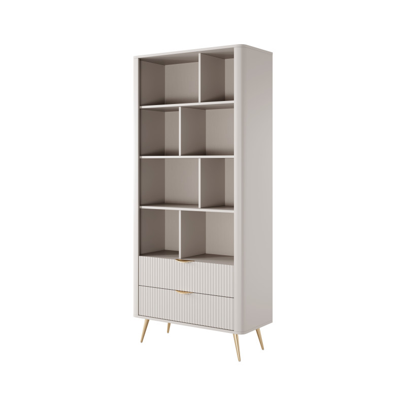 Libreria Gretha Beige 9 X 185 X 47 Cm