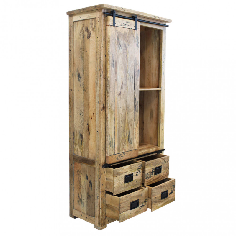 Mobile Tybalt in legno mango marrone 90x45x180h