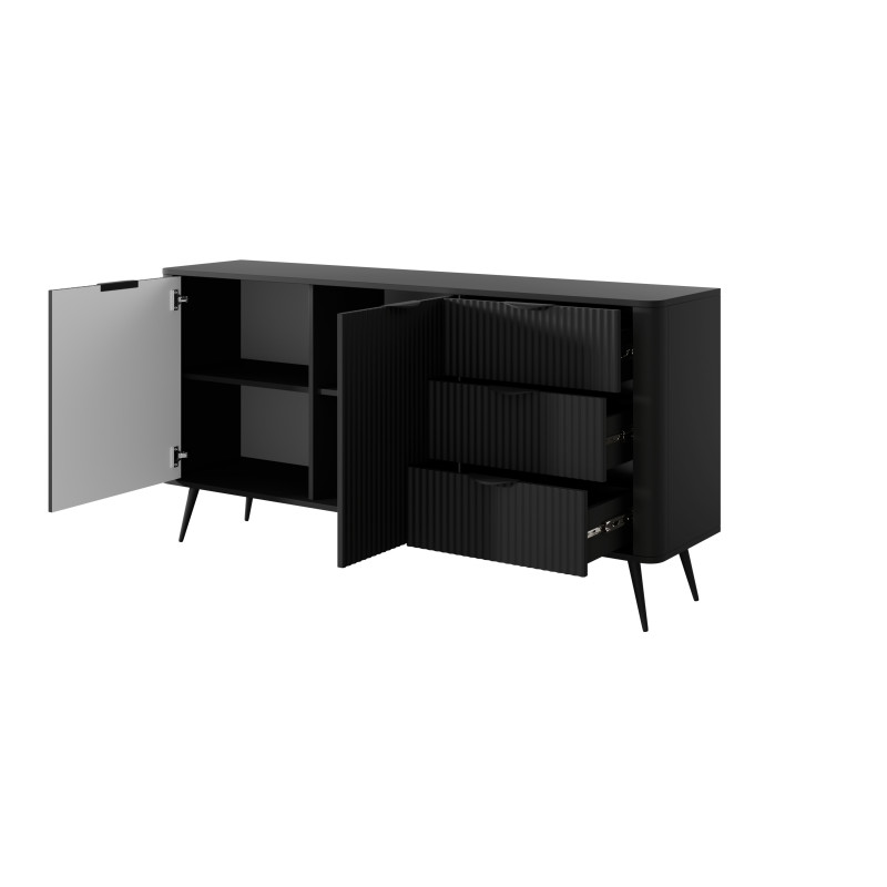Madia Gretha Black 8 X 175 X 45 Cm