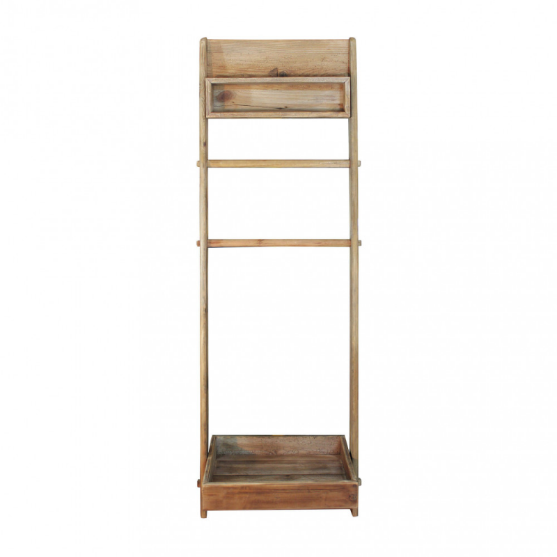 Scaffale da bagno Biddy compatto bianco 3 ripiani salvaspazio