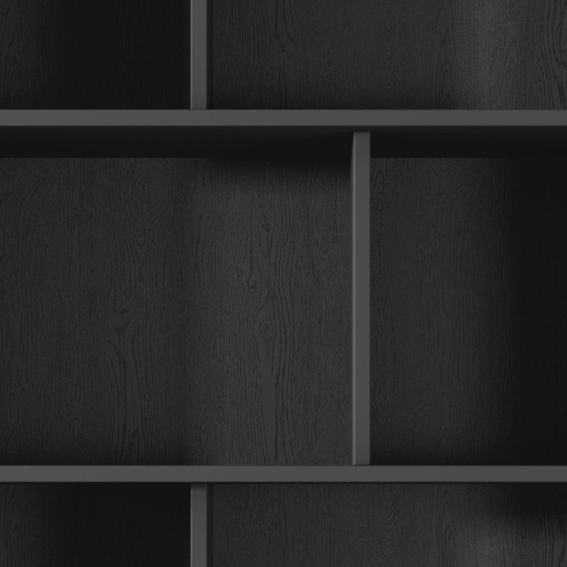 Libreria Gretha Black 9 X 185 X 47 Cm