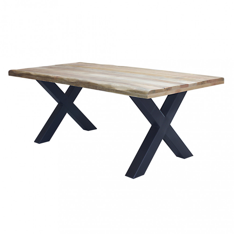 Tavolo Conrad 200x100 moderno fisso legno robusto per soggiorno casa