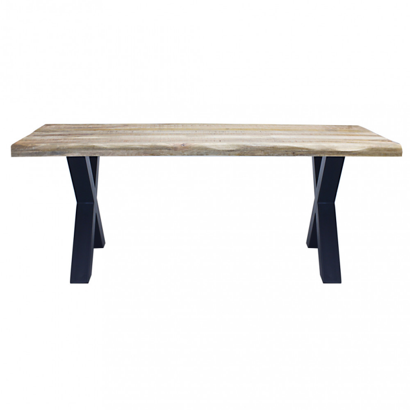 Tavolo Conrad 200x100 moderno fisso legno robusto per soggiorno casa