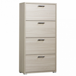 Scarpiera 4 ante a ribalta olmo compatta moderna per casa bagno