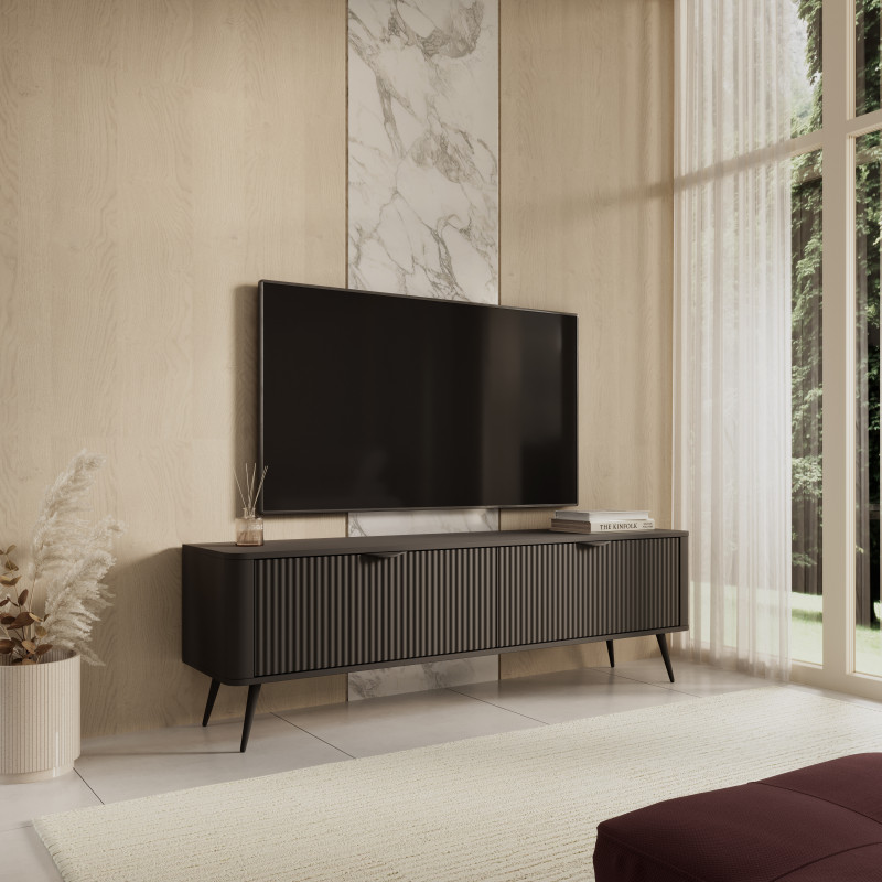 Porta Tv Gretha Black 9 X 175 X 44 Cm