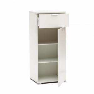 Zoom MOBILETTO CON 1 ANTA E 1 CASSETTO BIANCA