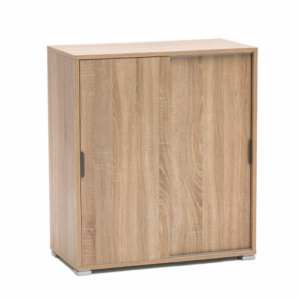 Mobiletto 2 ante scorrevoli naturale compatto moderno casa cucina