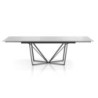 Tavolo Allungabile Spinne White Marble 166X95X13 Cm