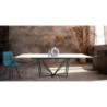 Tavolo Allungabile Spinne White Marble 166X95X13 Cm